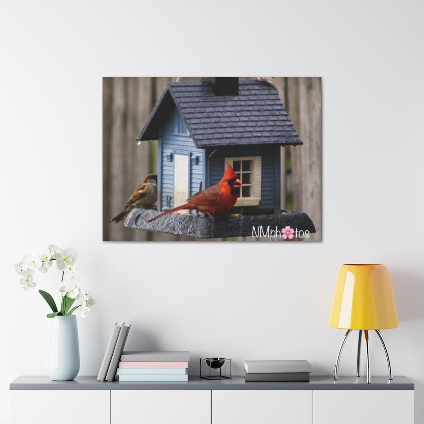 Bird House Party Canvas