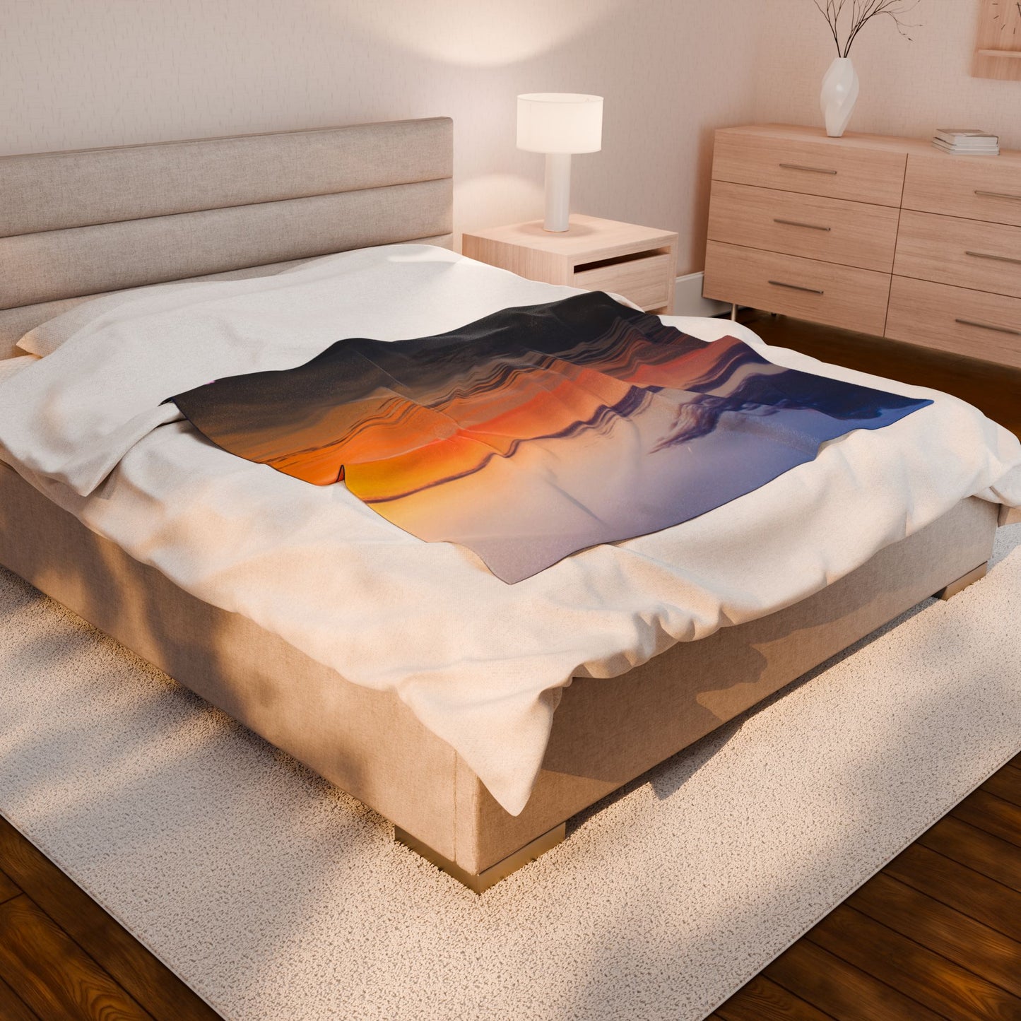 Sunrise Mirage Velveteen Plush Blanket