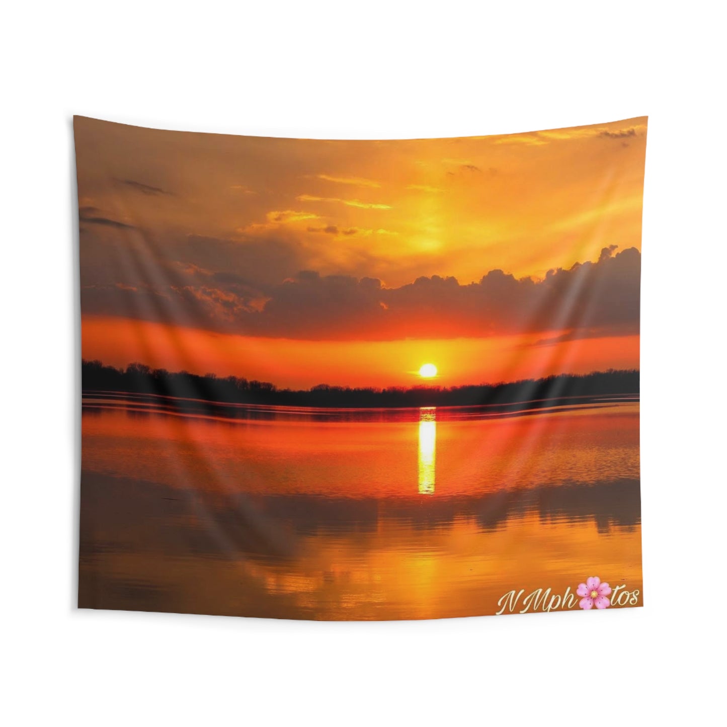 Firey Sunset Wall Tapestry
