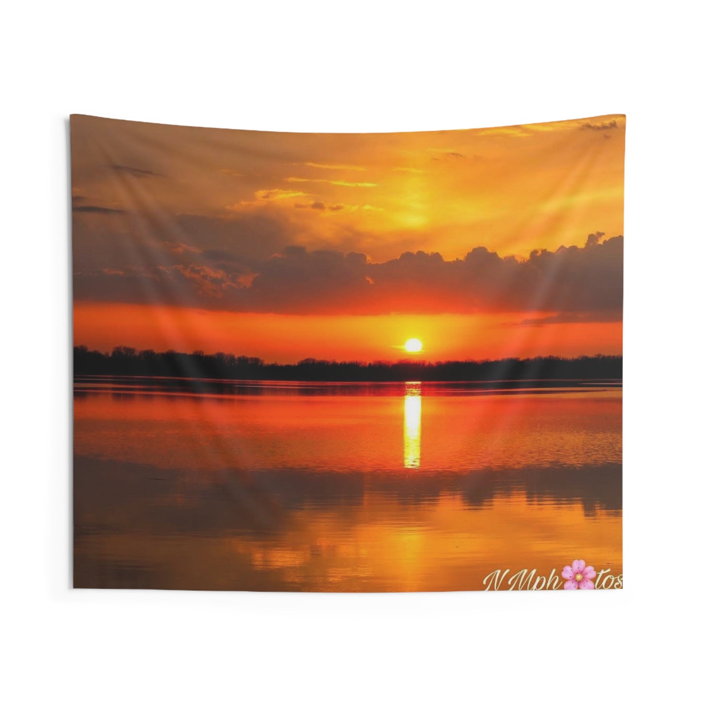 Firey Sunset Wall Tapestry