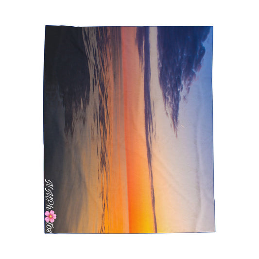Sunrise Mirage Velveteen Plush Blanket