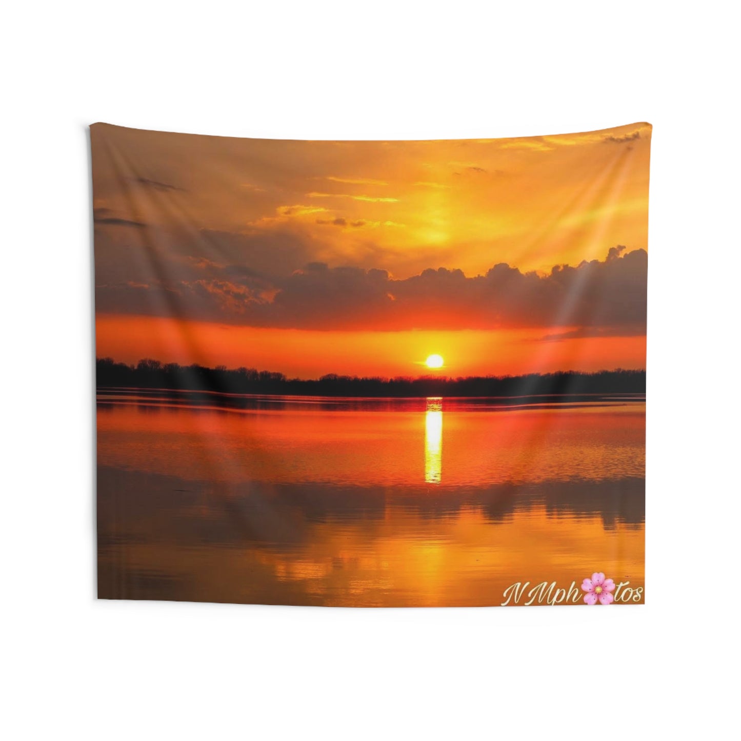 Firey Sunset Wall Tapestry
